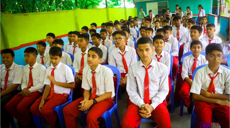 पूर्वाञ्चल पब्लिक सेकेण्डरी स्कुलमा पोषण तथा डेंगु रोकथाम सचेतना कार्यक्रम सम्पन्न