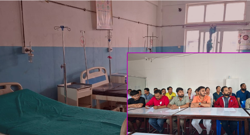 उदयपुर जिल्ला अस्पतालमा संकट गहिरियो, माग पूरा नभए आकस्मिकबाहेक सेवा बन्द गर्ने स्वास्थ्यकर्मीको चेतावनी