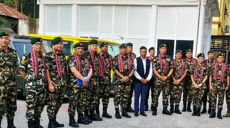 स्थानीय शासन र सुरक्षा समन्वय बुझ्न सेनाको उच्च कमाण्ड टोली विराटनगर महानगरमा स्थानीय शासन र सुरक्षा समन्वय बुझ्न सेनाको उच्च कमाण्ड टोली विराटनगर महानगरमा