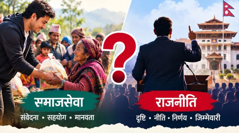 समाजसेवाबाट नेता बन्ने रहर